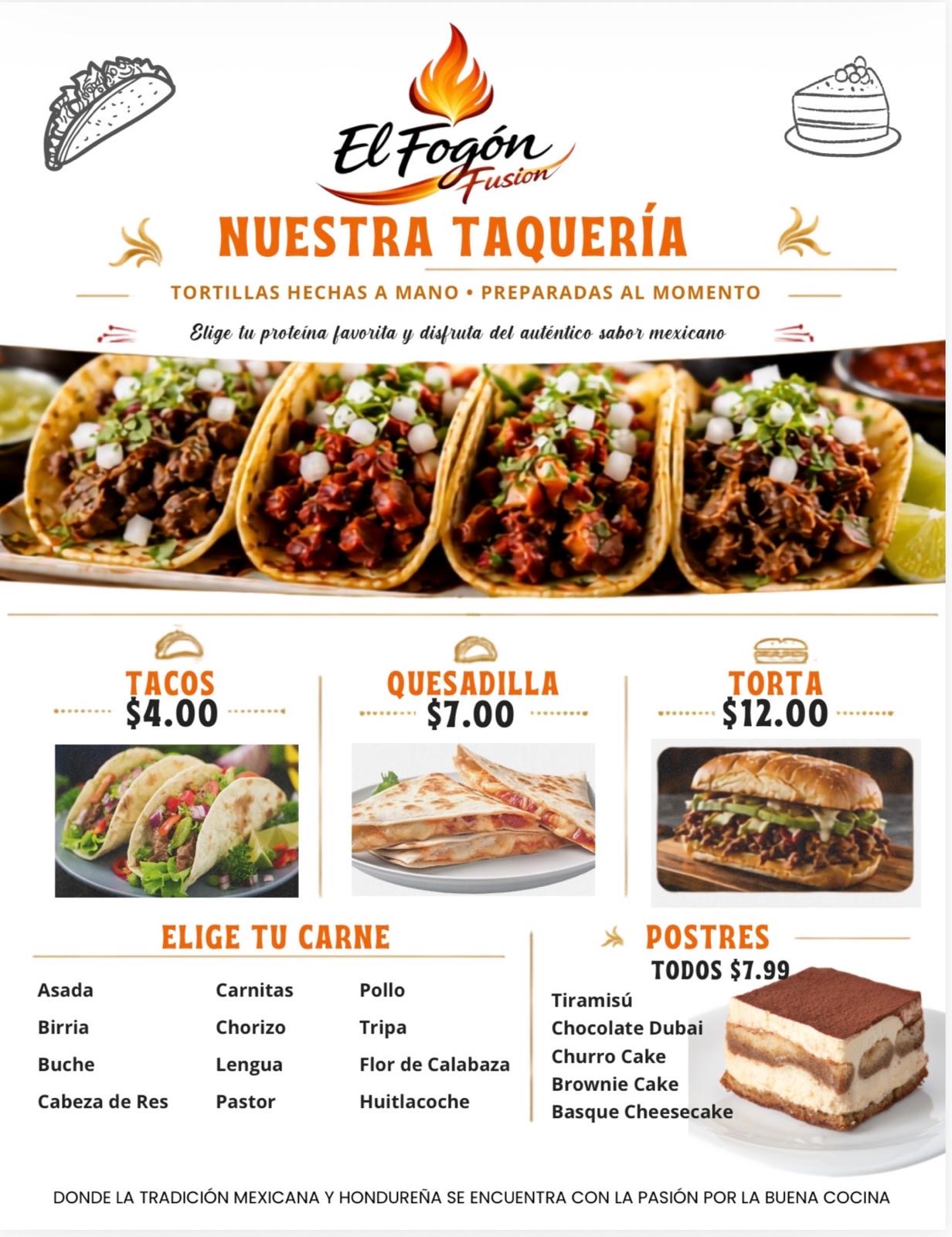 Nuestra Taquería — El Fogon Fusion